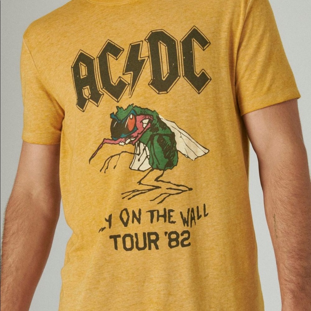 Mens lucky brand AC DC Graphic Tee